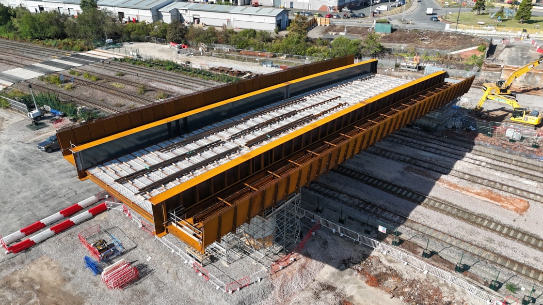 20260901 First section of new Saltley viaduct installed 21559