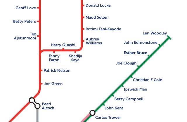 TfL Image - Black History Tube map extract 3