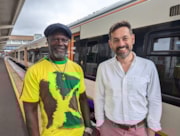 Image - Levi Roots and podcast presenter Tim Dunn: Image - Levi Roots and podcast presenter Tim Dunn