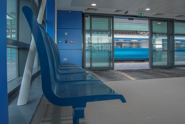 New Platform 8 at Cardiff Central station. Photo credit Michael Barnes