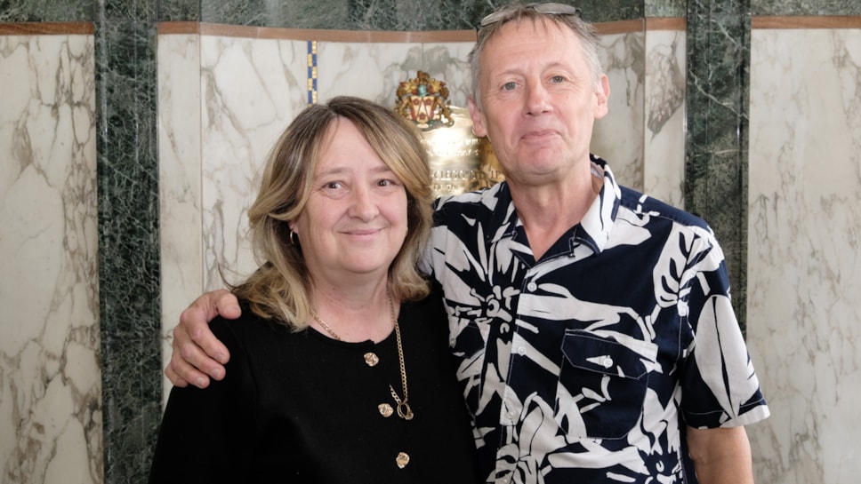 Foster carers Jayne and Roger