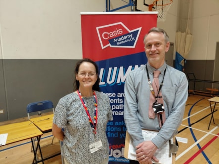 Michelle Fielder, Early Careers Manager at TPE and Calum Berry, Careers Lead at Oasis Academy