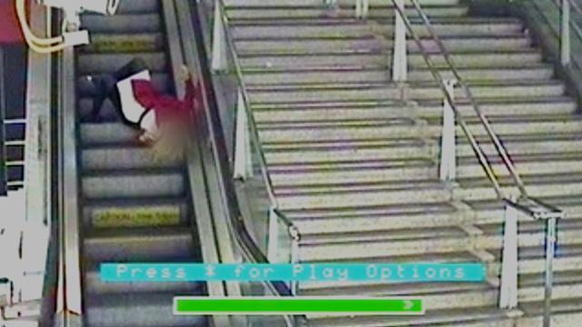New campaign to bring London station escalator falls down: Stations Escalator Safety Video - screengrab