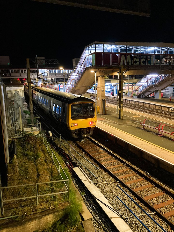 Last train signalled from Macclesfield Signal Box