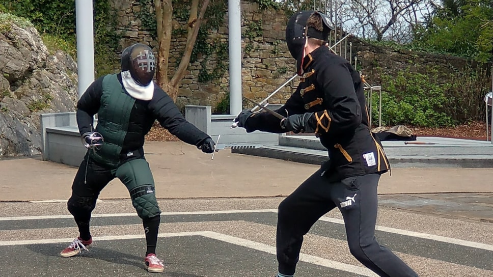 Academie Glorianna fencing shot