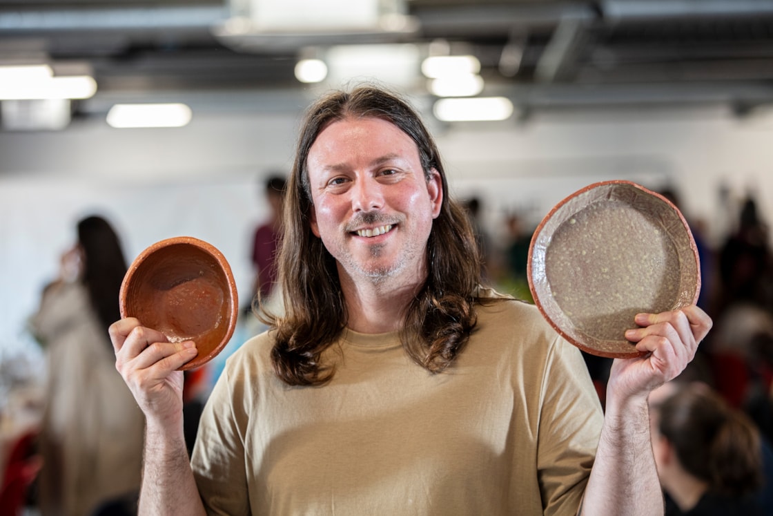 Young Potters create plates from clay excavated at Old Oak Common station - Community Lunch-8