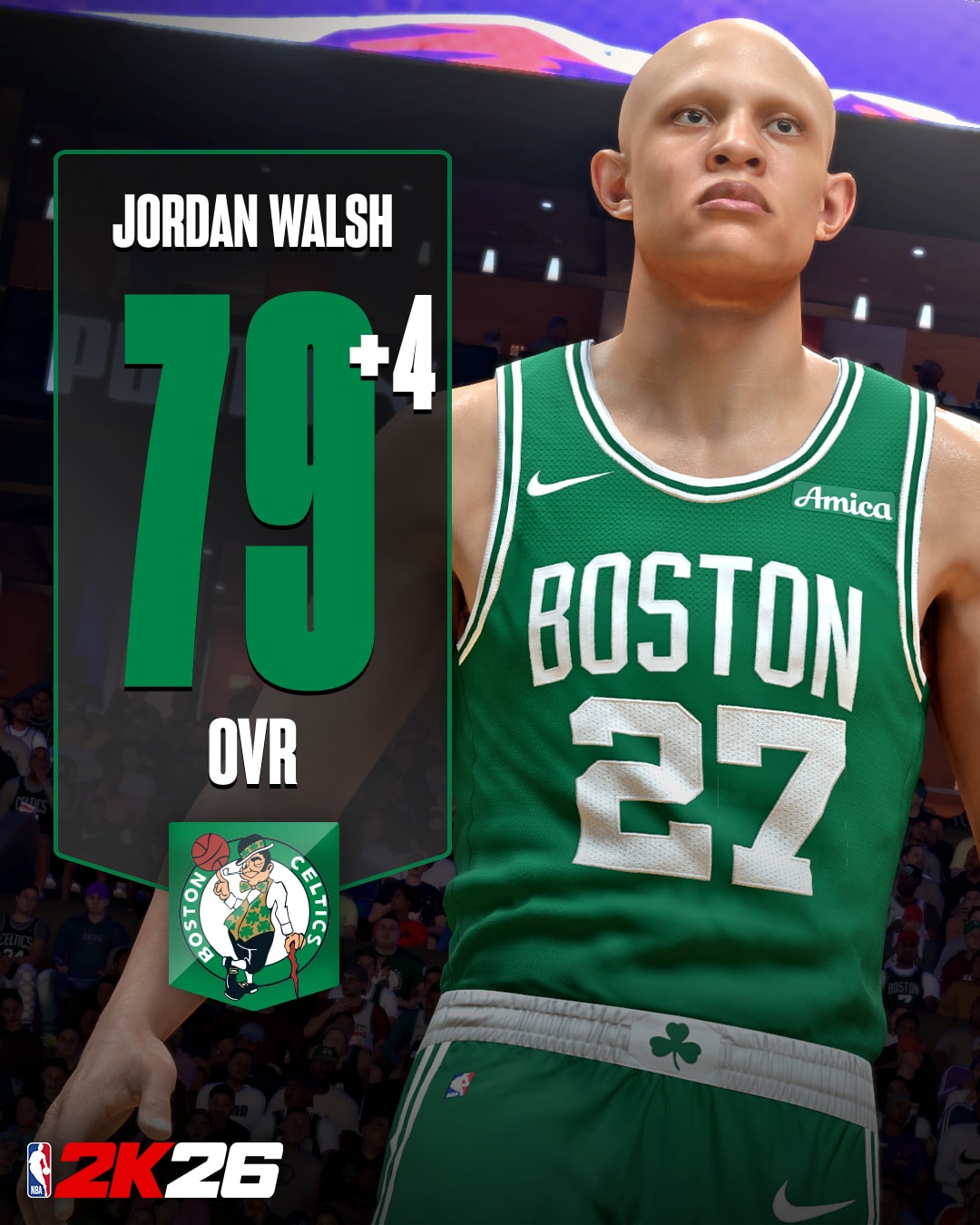 NBA 2K26 Ratings Update 4 - Jordan Walsh 2