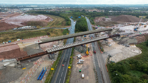 Fourth move - completion of M42 M6 link road viaduct moves