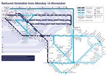 Reduced Timetable Map (from 16 November)