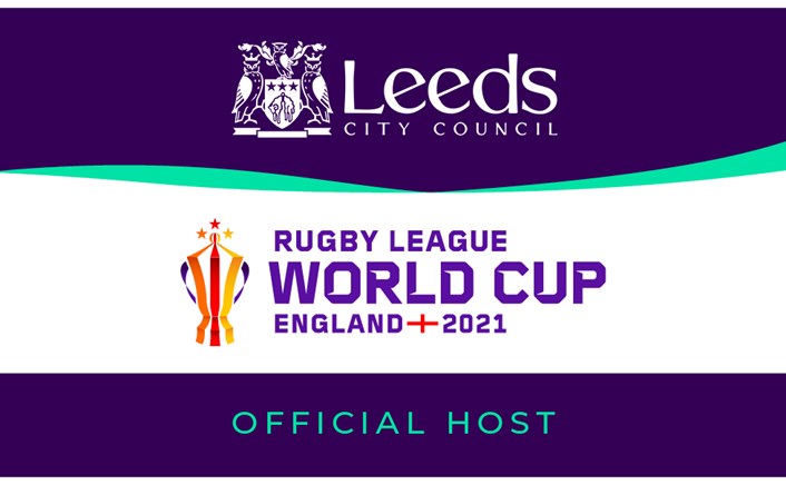 Leeds Landscape Dark: Rugby League World Cup 2021 Public Ticket Ballot opens to celebrate one year countdown.