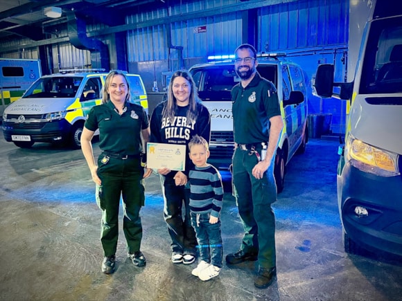 Brave 4 year old commended by SAS for calling 999 for mum: processed-98D3FBB6-B748-42EE-9AB5-807E92244F27