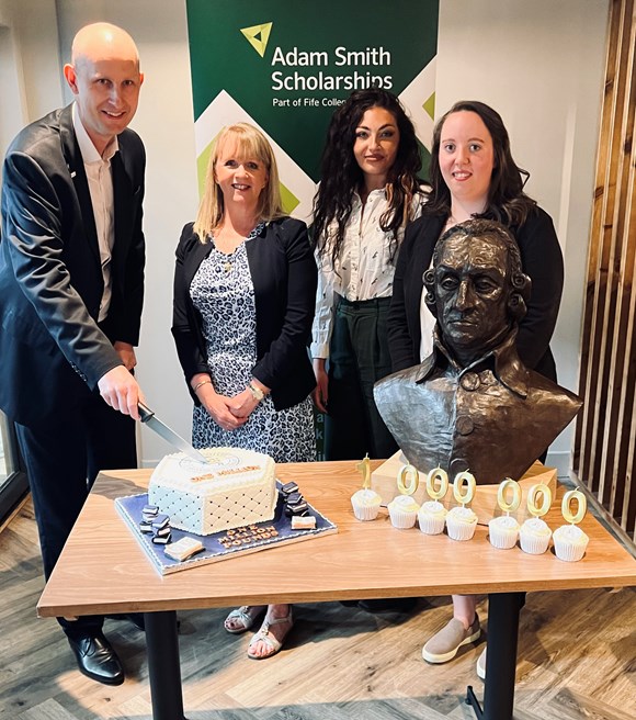 Fife College’s Scholarship Programme marks £1 million milestone with launch of new Adam Smith 300 Enterprise Scholarship: IMG 6418