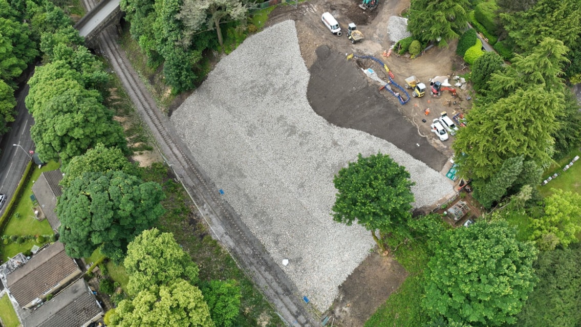 Trains to run again through Baildon after landslip repairs: Baildon 17 June cropped