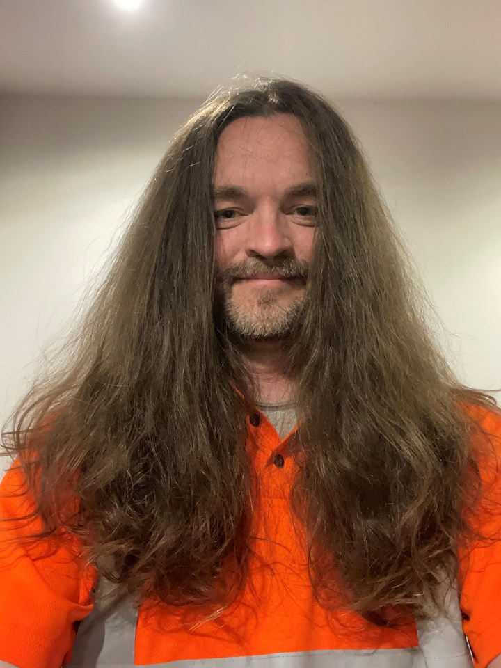 Stuart Hughes before haircut