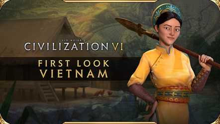 Civilization VI - Vietnam & Kublai Khan Pack - Bà Triệu Leader Art