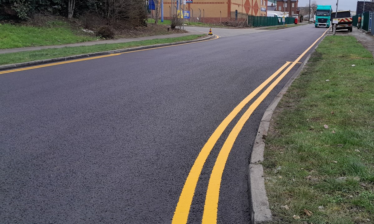 Craddock Road after resurfacing