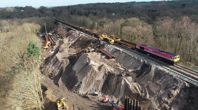 East Grinstead landslip