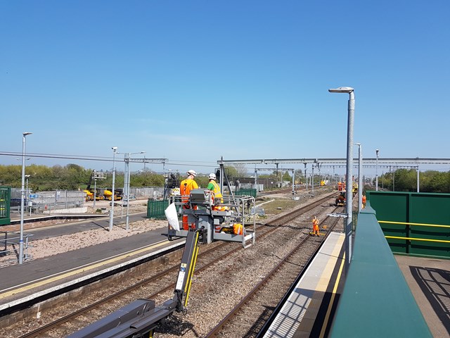 Residents and passengers thanked as railway upgrade work completed in South Wales: Registering wires