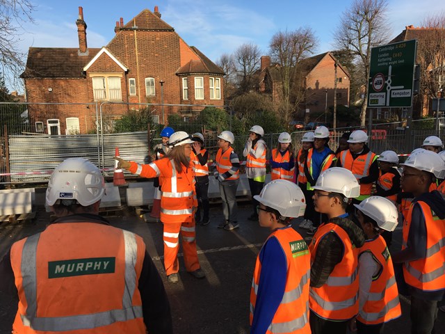 Network Rail teaches Bedfordshire primary school pupils about railway safety