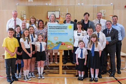 The official opening of Netherthird Primary School