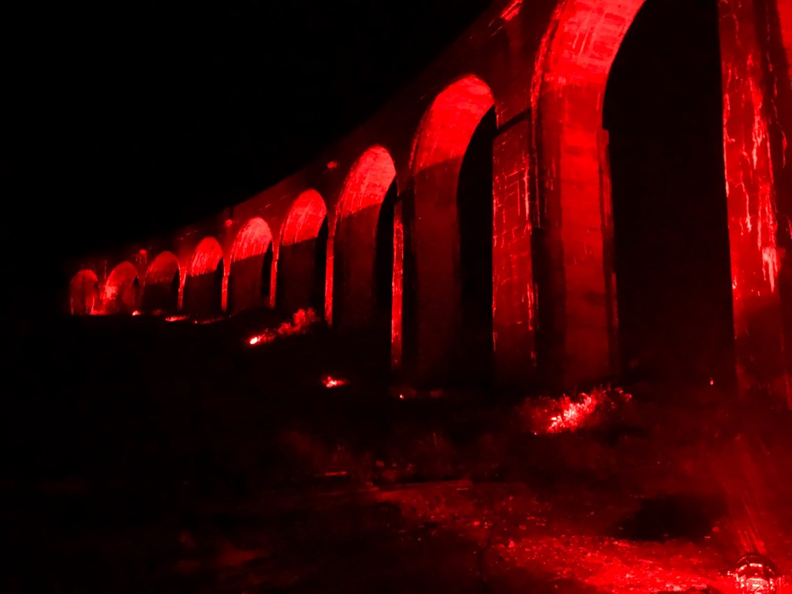Glenfinnan viaduct turns red for nation’s fallen: Glenfinnan 2-2