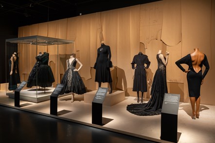 The 'Designing in Black' section of Beyond the Little Black Dress. At the National Museum of Scotland until 29 October. Credit - National Museums Scotland (2)