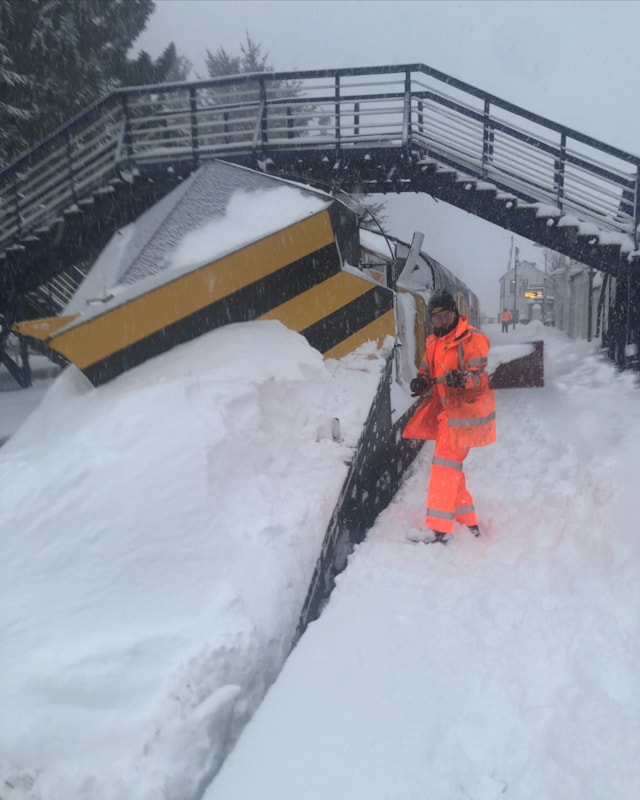 Heavy snow at Insch 050126: Heavy snow at Insch 050126