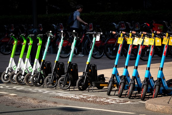 TfL Image - E-scooter dock