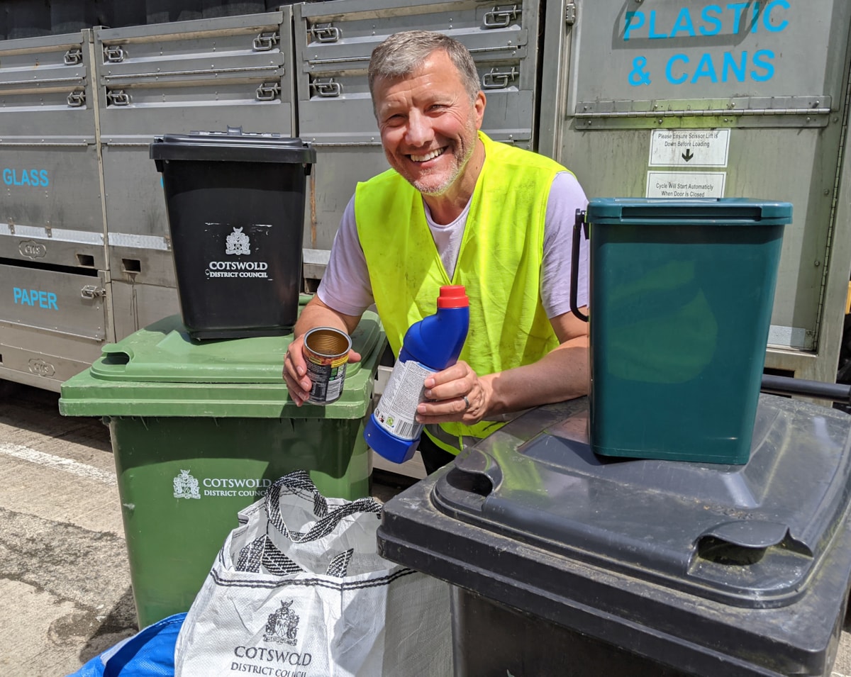 Recycle Week 2024 Cllr  Mike Evemy