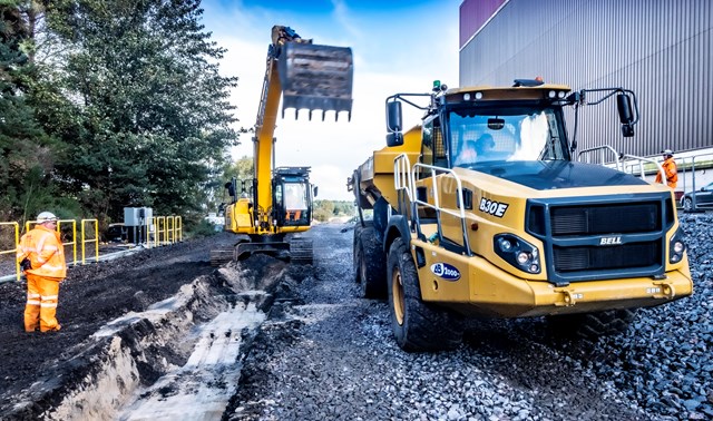 Track renewal as part of project at Inverness airport