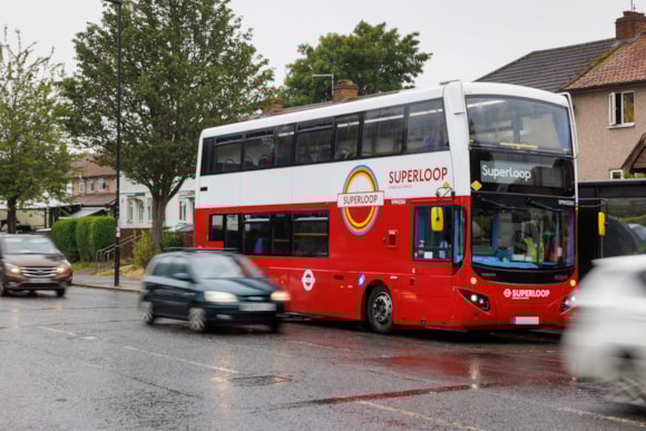 TfL reminds customers of changes to Tube and rail fares from 1 March, while bus and tram fares frozen until July 2026: TfL Image - Superloop bus [1]