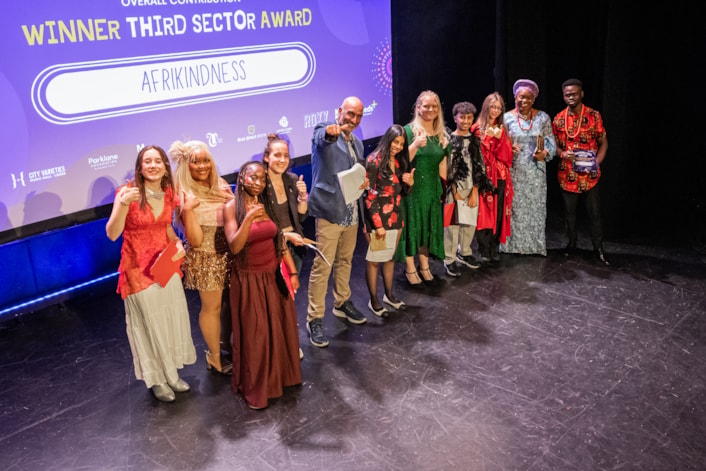 Afrikindness - Child Friendly Leeds Awards: Afrikindness was the third sector winner of the Overall contribution to making Leeds a child friendly city award.