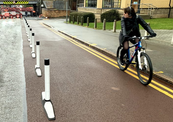 New pilot scheme to enhance cycling safety on A65 in Leeds: Orca Wands