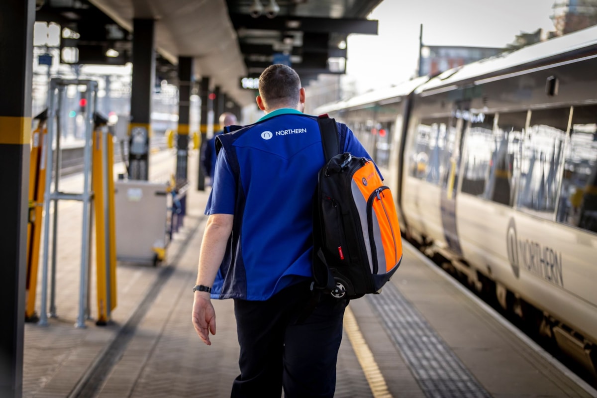 Image shows Northern conductor on platform