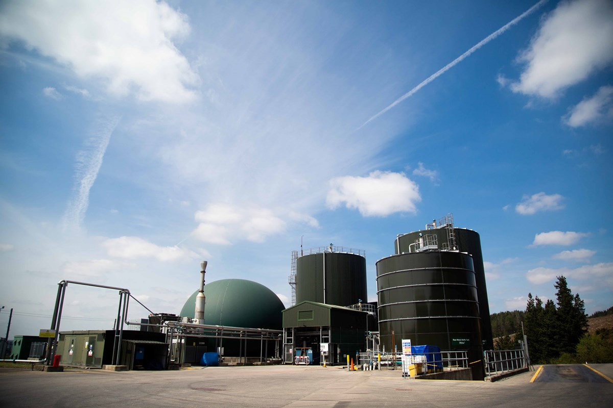 Councils in Wales send their food waste to an anaerobic digestion plant, like this one in Rhondda Cynon Taf.
Food waste, one of the biggest areas of global focus to limit climate change, has been collected separately across Wales for the last decade.
When sent to landfill, hot and compressed condi