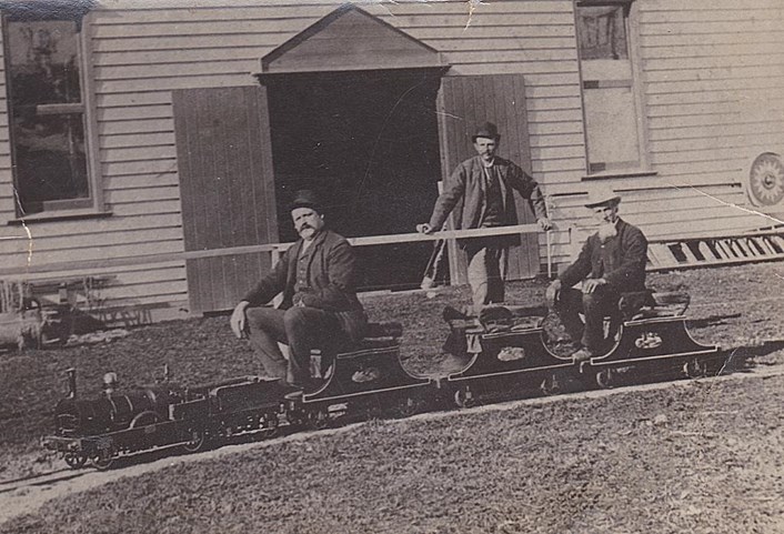 The Jenny Lind: Rod realised the model closely matched a similar model in a photo handed down through generations of his family, which showed a smartly dressed Charles and his two sons riding it along a set of miniature tracks at the Bendigo Easter Fair in 1895.