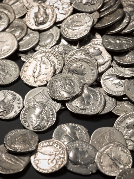 Roman coin hoard (3). Image © National Museums Scotland