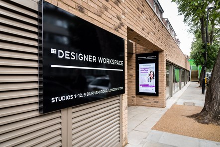 Exterior of the newly-launched FC Designer Workspace in the Andover Estate, Islington