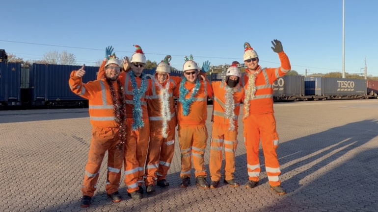 Video: The rail freight teams working behind the scenes to deliver Christmas across Wales and Borders route
