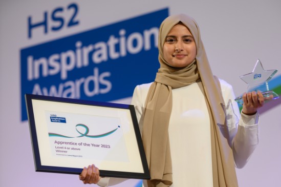 HS2 apprentice’s commitment to support Muslim women in the workplace: HS2's inspirational apprentice, Leena Begum
