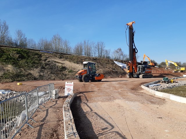 Successful emergency landslip repair on target to reopen vital line between Salisbury and Romsey three days ahead of schedule: Salisbury emergency works