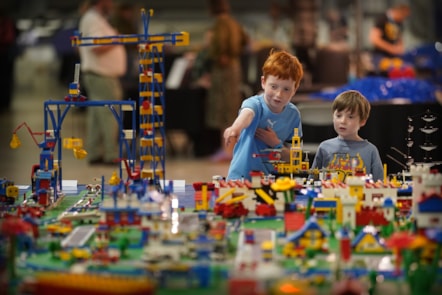 Families enjoy Awesome Bricks at the National Museum of Flight. Photo (c) Stewart Attwood (6)