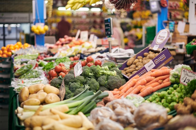 Llanelli market veg