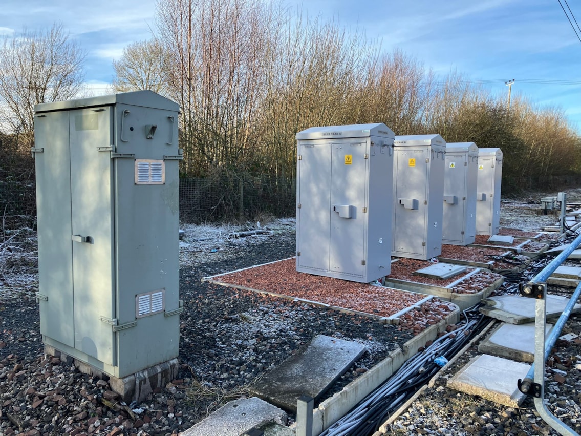 New trackside signalling cabinets as part of Kingmoor renewal