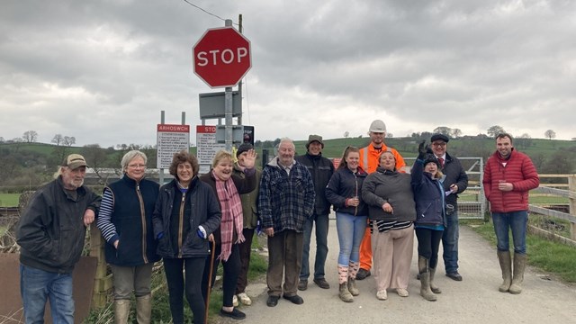 Ty Ddu level crossing celebration HERO: Ty Ddu level crossing celebration HERO