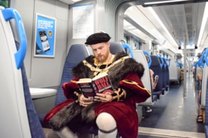 Henry reads Wolf Hall on SWR train