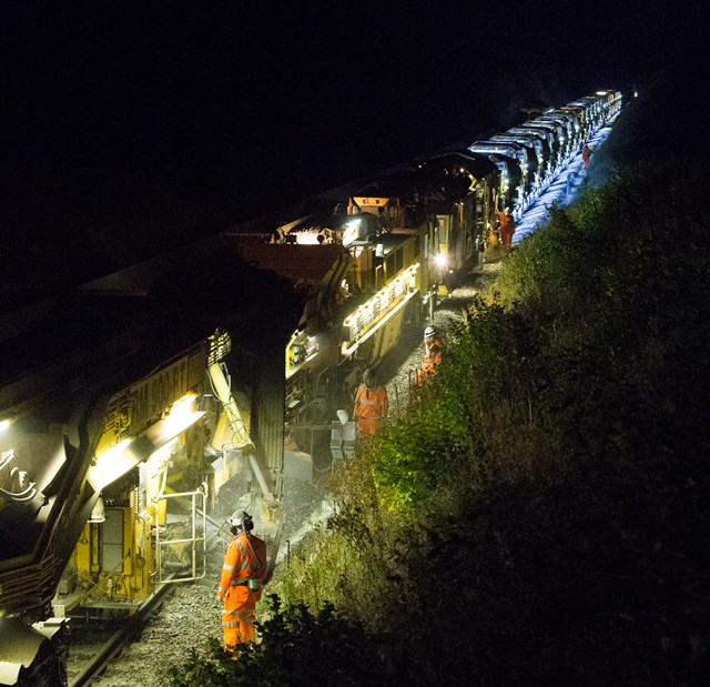 Major project to upgrade London to Norwich line enters second phase: High output ballast cleaner