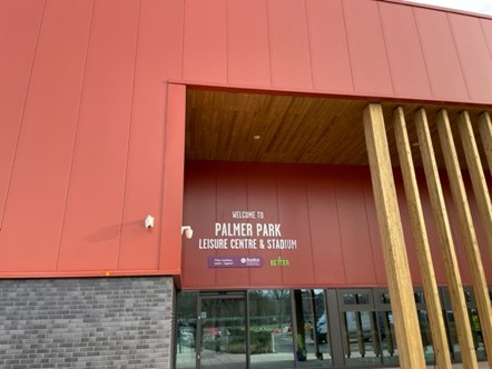 Palmer Park Leisure Centre & Stadium new entrance