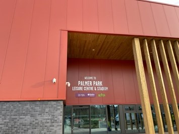 Palmer Park Leisure Centre & Stadium new entrance