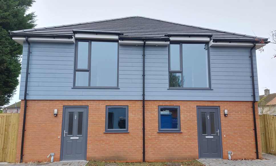 Two new affordable homes in Whitley which have recently seen new tenants move in
